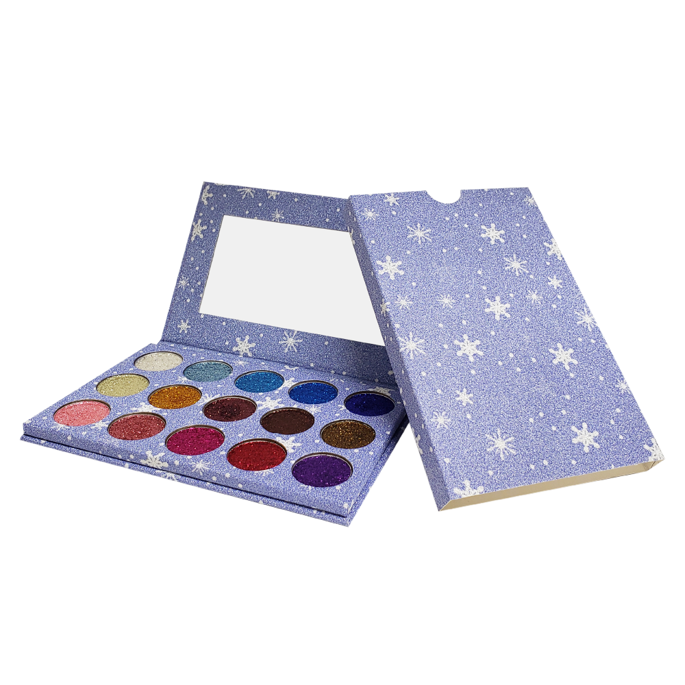 15 Color Sapphire Glitter Pressed Powder Palette