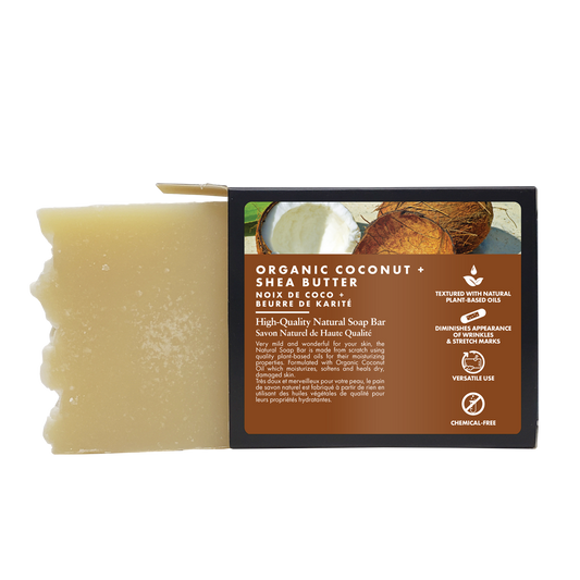 All Natural Organic Coconut & Shea Butter Soap Bar