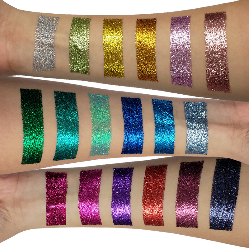 18 Color Diamond Glitter Pressed Powder Palette