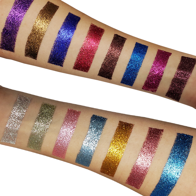 15 Color Sapphire Glitter Pressed Powder Palette